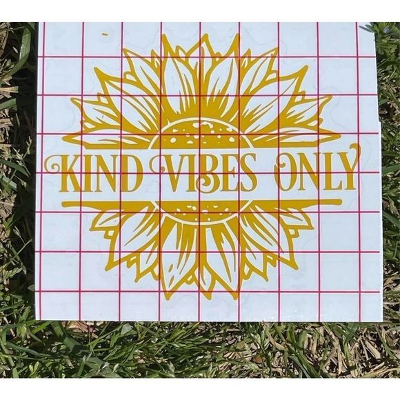 Kind Vibes Only Vinyl Decal - Picture 2 of 8